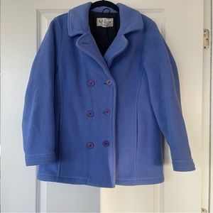Vintage L.L. Bean periwinkle fleece jacket size small